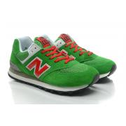 Chaussure New Balance Running 574 Homme en Vert Pas Cher